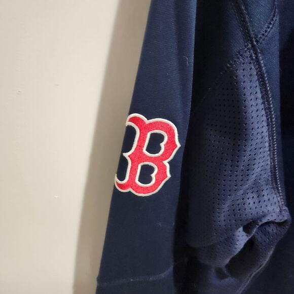 Nike Therma Fit Boston Red Sox MLB Blue Full Zip Up Hoodie Mens Size Large - Picture 3 of 11